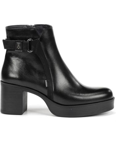 FLUCHOS DORKING D9589 STIEFELETTE SCHWARZ MIT BLOCKABSATZ VARIOS COLORES