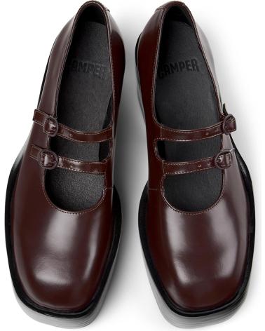 CAMPER BILLIE LEATHER SHOES BURGUNDY K201805 BURDEOS001