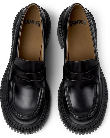 CAMPER PIX LONDON K201811 COURO PRETO - SOLA TRATORADA NEGRO001