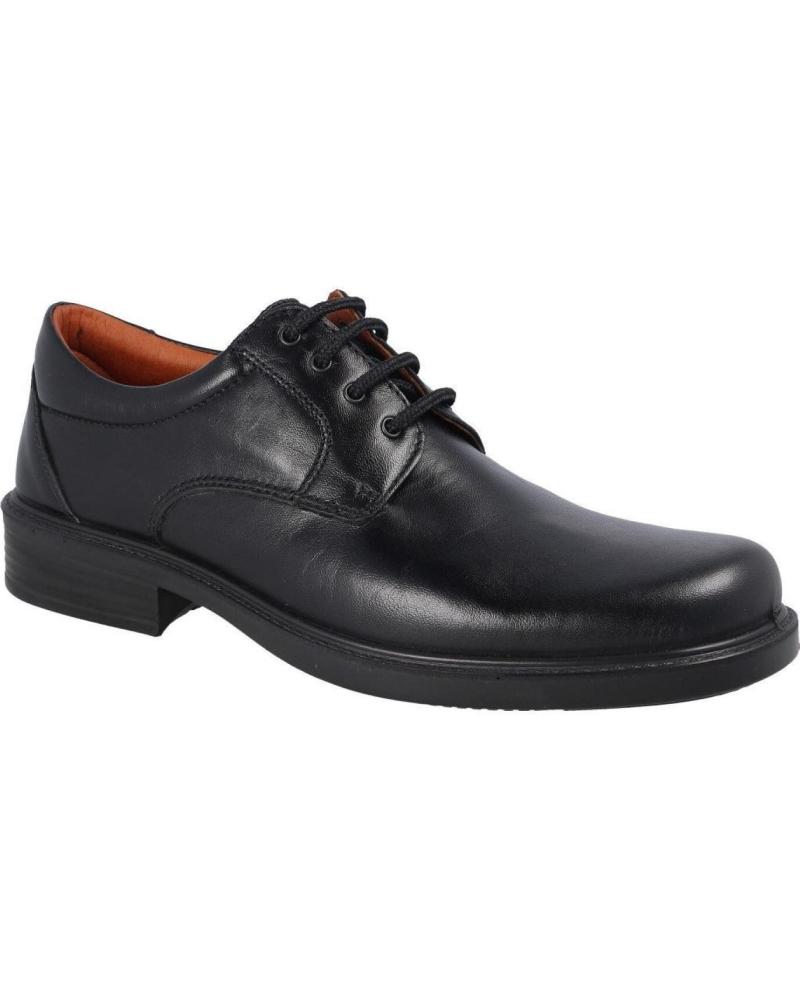 LUISETTI ZAPATO CONFORT ATADO HOMBRE STEP 0101 NEGRO