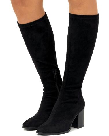 BOTTES HAUTES À TALON MTNG 55440 NOIR NEGRO