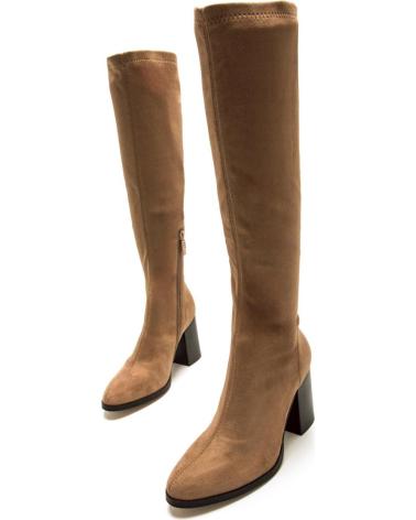 BOTAS ALTAS DE SALTO MTNG 55440 BEGE BEIGE