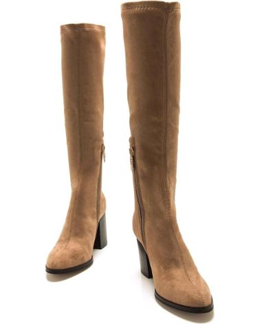BOTAS ALTAS DE SALTO MTNG 55440 BEGE BEIGE