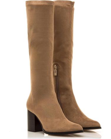 BOTAS ALTAS DE SALTO MTNG 55440 BEGE BEIGE