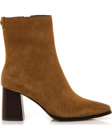 BOTTINE À TALON MTNG 55474 EN DAIM BEIGE BEIGE