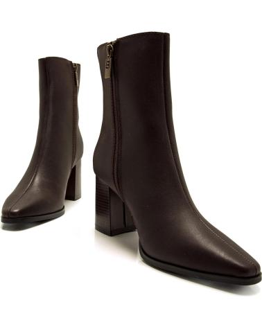 BOTTINE À TALON MTNG 55474 EN SIMILICUIR MARRON MARRóN