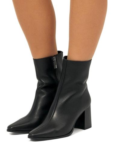 STIVALETTO CON TACCO MTNG 55474 IN ECOPELLE NERA NEGRO