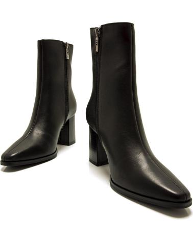 STIVALETTO CON TACCO MTNG 55474 IN ECOPELLE NERA NEGRO