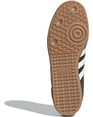 ADIDAS SAMBA OG JR0891 SNEAKER DUNKELBRAUN MIT OFF-WHITE DETAILS UND GUMMI-SOHLE BROWN