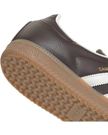 ADIDAS SAMBA OG JR0891 SNEAKER DUNKELBRAUN MIT OFF-WHITE DETAILS UND GUMMI-SOHLE BROWN