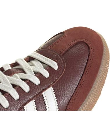 ZAPATILLAS ADIDAS SAMBA OG JR0892 BURDEOS CON DETALLES OFF-WHITE Y SUELA GUM BROWN