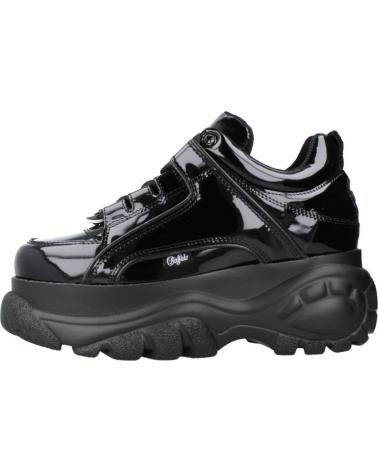 BUFFALO PLATFORM SNEAKERS MODEL 1533234 BLACK PATENT BLACK