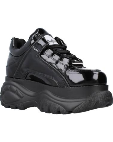 BUFFALO PLATFORM SNEAKERS MODEL 1533234 BLACK PATENT BLACK