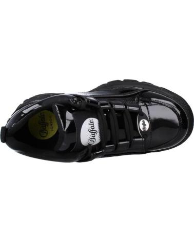 BUFFALO PLATFORM SNEAKERS MODEL 1533234 BLACK PATENT BLACK