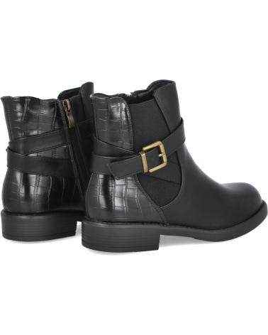 BOTTINES PLATES À BOUCLE L&R SHOES TF1218 NOIRES NEGRO