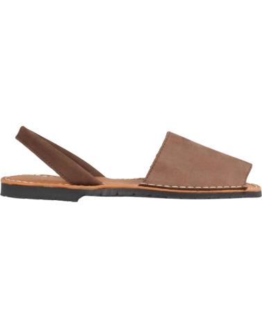 MARILA FLAT LEATHER AVARCA SANDAL CUERO