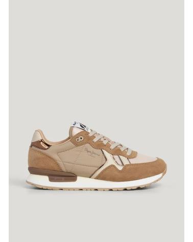 SNEAKERS PEPE JEANS BRIT MIRROR TAUPE TAUPE