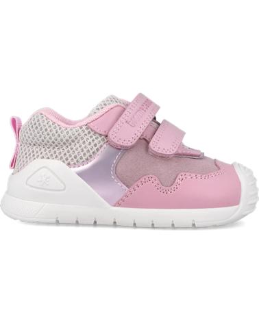 ZAPATILLA DEPORTIVA BIOMECANICS 251110 METALIZADO ROSA/LILA CON VELCRO MISTB391