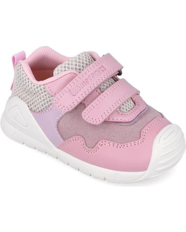 ZAPATILLA DEPORTIVA BIOMECANICS 251110 METALIZADO ROSA/LILA CON VELCRO MISTB391