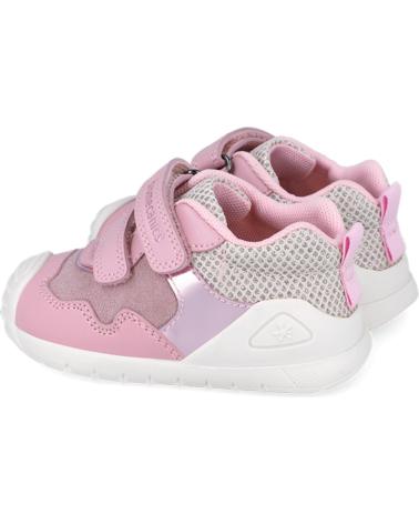 ZAPATILLA DEPORTIVA BIOMECANICS 251110 METALIZADO ROSA/LILA CON VELCRO MISTB391