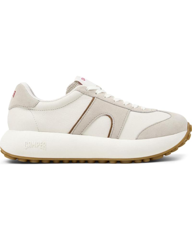 TÊNIS DE COURO CAMPER PELOTAS ATHENS K201845 BRANCO COM PLATAFORMA BLANCO