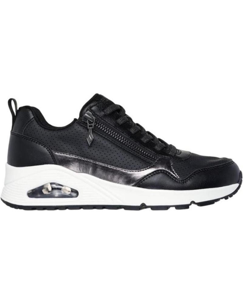 SKECHERS SNEAKERS UNO SCHWARZ NEGRO