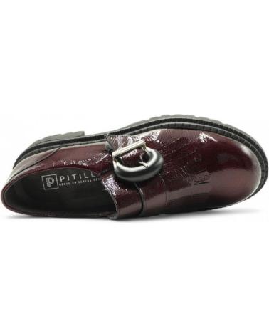PITILLOS MOCASIN ALTO HEBILLA 10791 BURDEOS