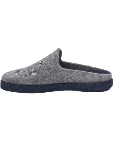 HAUSSCHUHE LARA-02 AUS GRAUER WOLLE MIT DEKORATIVEN DETAILS JOSEP SEIBEL GRIS