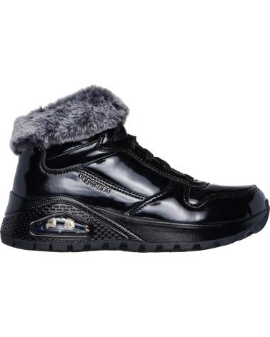 SKECHERS UNO FIESTY WINTER PATENT LEATHER BLACK NEGRO