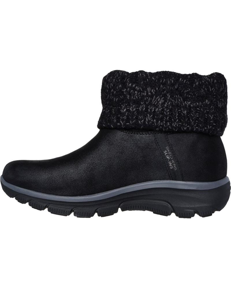 SKECHERS SLIP-INS EASY COZY WEATHER NEGRO NEGRO