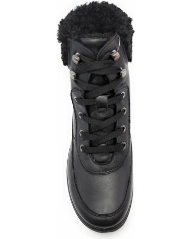 BOTTES EN CUIR IMAC 856668 NOIRES AVEC DOUBLURE CHAUDE NEGRO