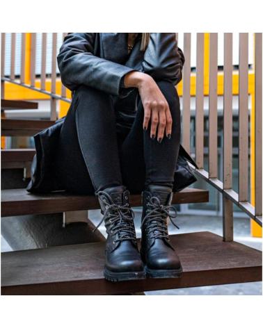 BOTAS PANAMA JACK FRISIA B24 DE PIEL NEGRA NEGRO