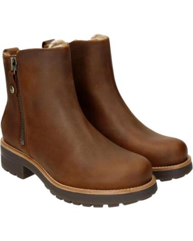 BOTINES PANAMA JACK RYM B2 DE CUERO CAMEL CAMEL