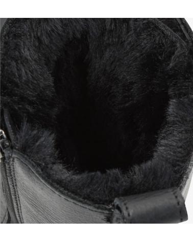 BOTA PANAMA JACK RENEE B1 DE PIEL NEGRA CON FORRO INTERIOR NEGRO