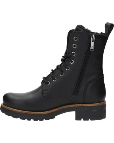BOTA PANAMA JACK RENEE B1 DE PIEL NEGRA CON FORRO INTERIOR NEGRO