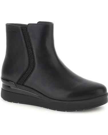 STONEFLY STIEFELETTE CREAM-64 AUS SCHWARZEM LEDER MIT REISSVERSCHLUSS NEGRO