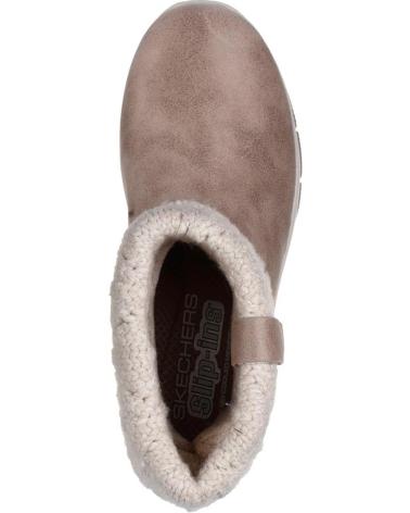 SKECHERS SLIP-INS EASY COZY WEATHER TAUPE TAUPE