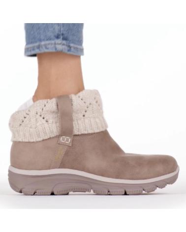 SKECHERS SLIP-INS EASY COZY WEATHER TAUPE TAUPE
