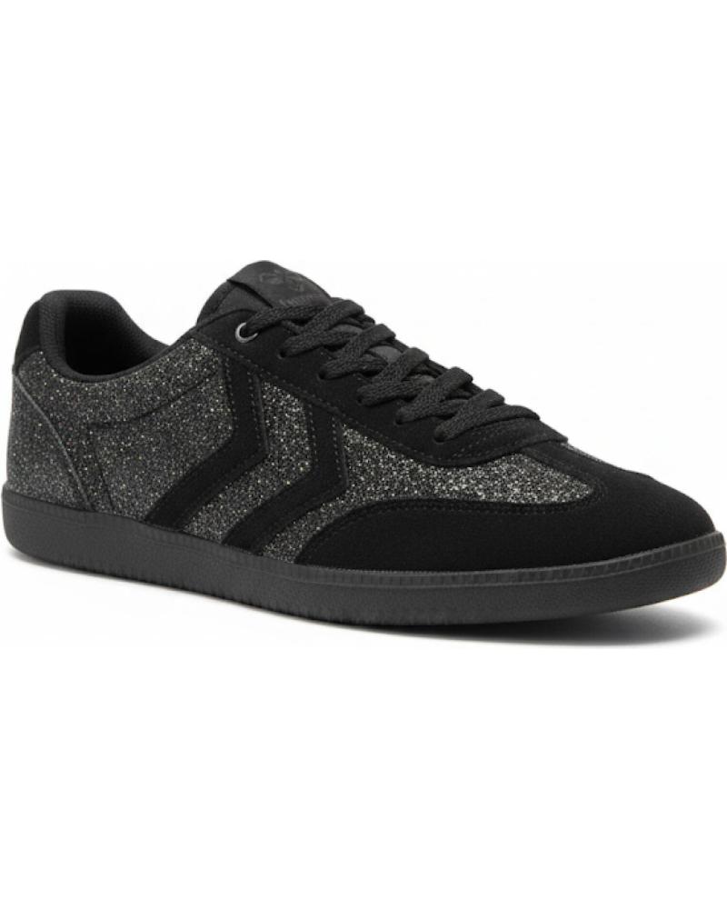 HUMMEL EVA74 CASUAL SNEAKERS BLACK GLITTER GLITTER-BL