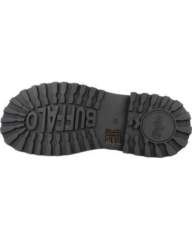 BUFFALO PLUTO JOJO SANDALEN SCHWARZ MIT PLATEAU BLACK