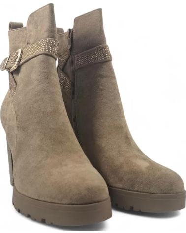 TIMBOS BOTIN TACON DE MUJER KAKI 132124 MARRóN
