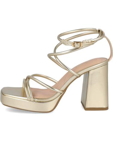 L&R SHOES LR SHOES JM557 SANDALIAS DE TACON PLATAFORMA ORO