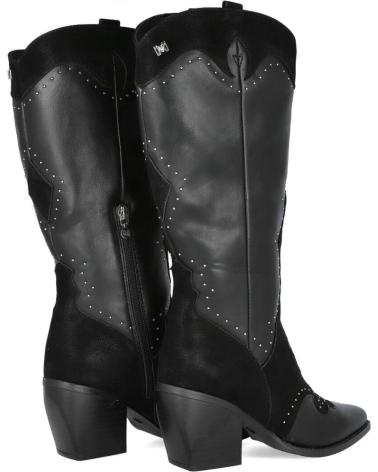 MARIA MARE BOTAS TEXANAS DE TACÓN NEGRAS 63710-C58787 NEGRO