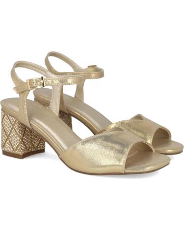 SANDALIAS DE FIESTA MENBUR 26134 CON TACÓN MEDIO ORO ORO