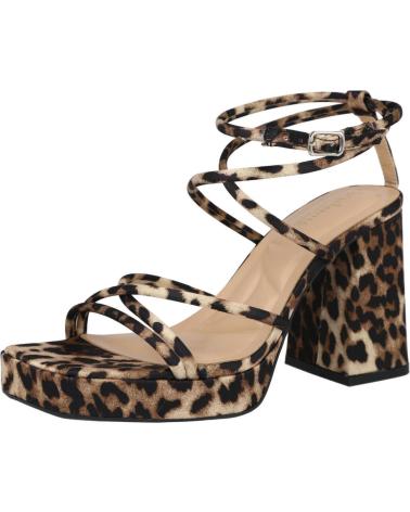 L&R SHOES LR SHOES JM557 SANDALIAS DE TACON PLATAFORMA LEOPARDO