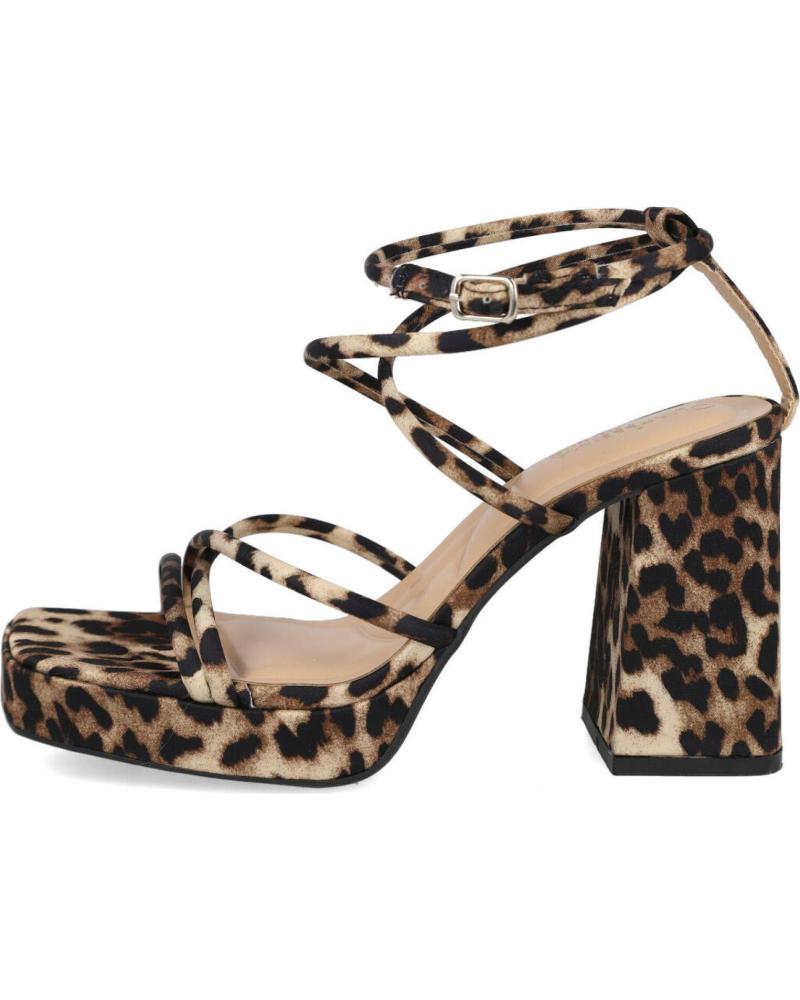 L&R SHOES LR SHOES JM557 SANDALIAS DE TACON PLATAFORMA LEOPARDO