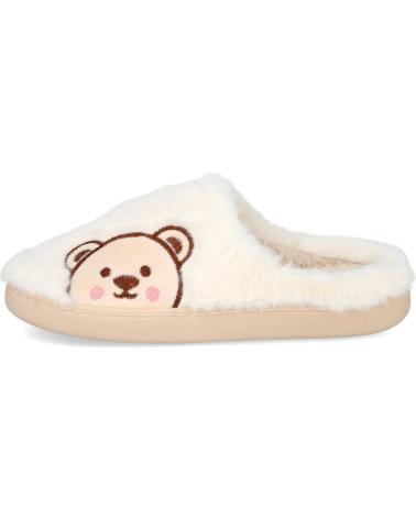L&R SHOES 10065 CHAUSSONS BEIGE MOTIF OURS BEIGE