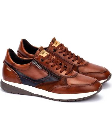 PIKOLINOS GETAFE M2B-6398C1 CASUAL SNEAKER AUS BRAUNEM LEDER MIT EXTRA LEICHTER SOHLE CUERO