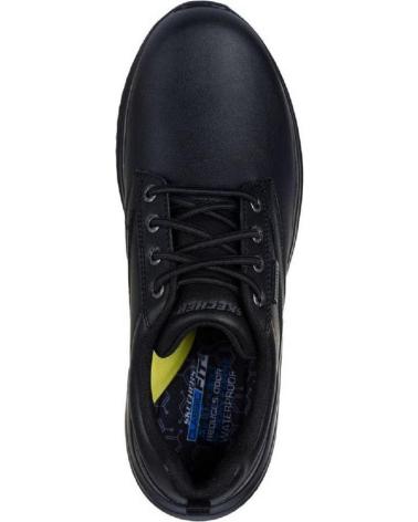 SKECHERS 210661 ZAPATOS CON CORDONES DE HOMBRE PIEL NEGRO