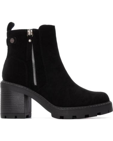 BOTINES REFRESH 173031 NEGROS CON TACÓN Y CREMALLERA NEGRO